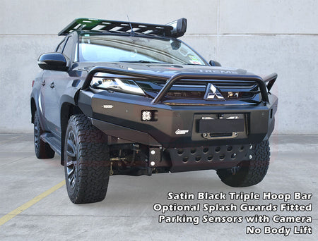 Mitsubishi MR Triton PSR Ambush Triple Hoop Bullbar