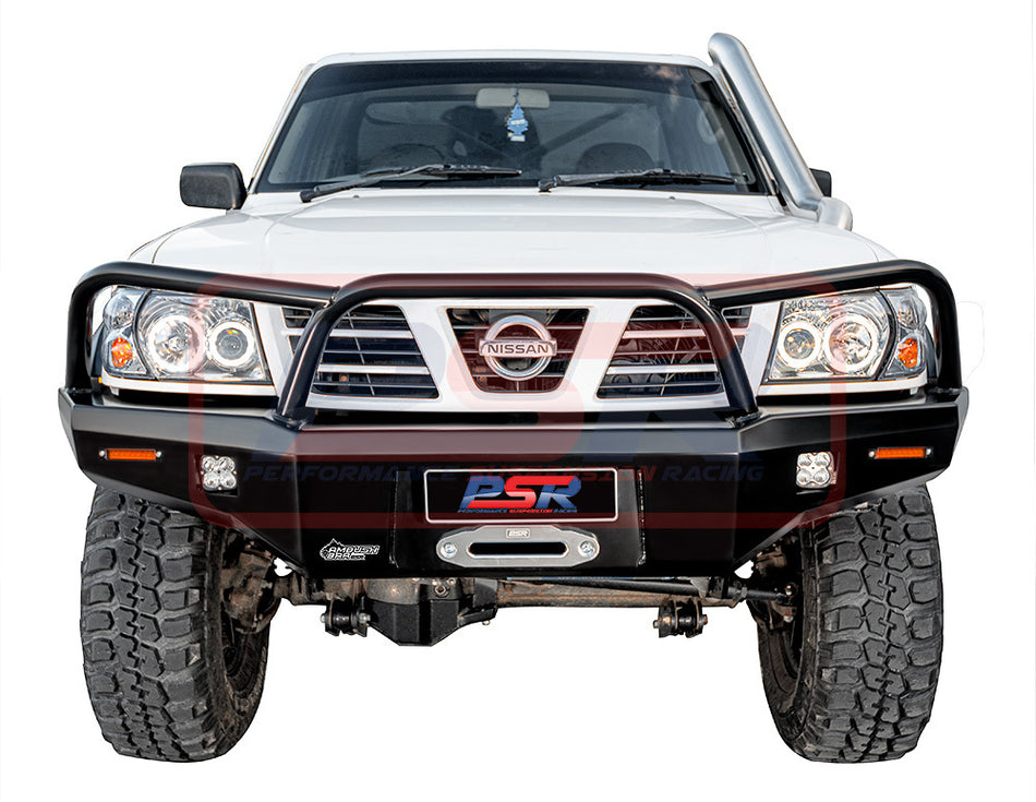 Nissan Patrol GU Series 1-2-3 PSR Ambush Triple Hoop (Angry Eye) Bullbar