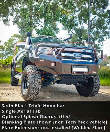 Ford Ranger PX MK2 8/2015-7/2018 PSR Ambush Triple Hoop Bullbar