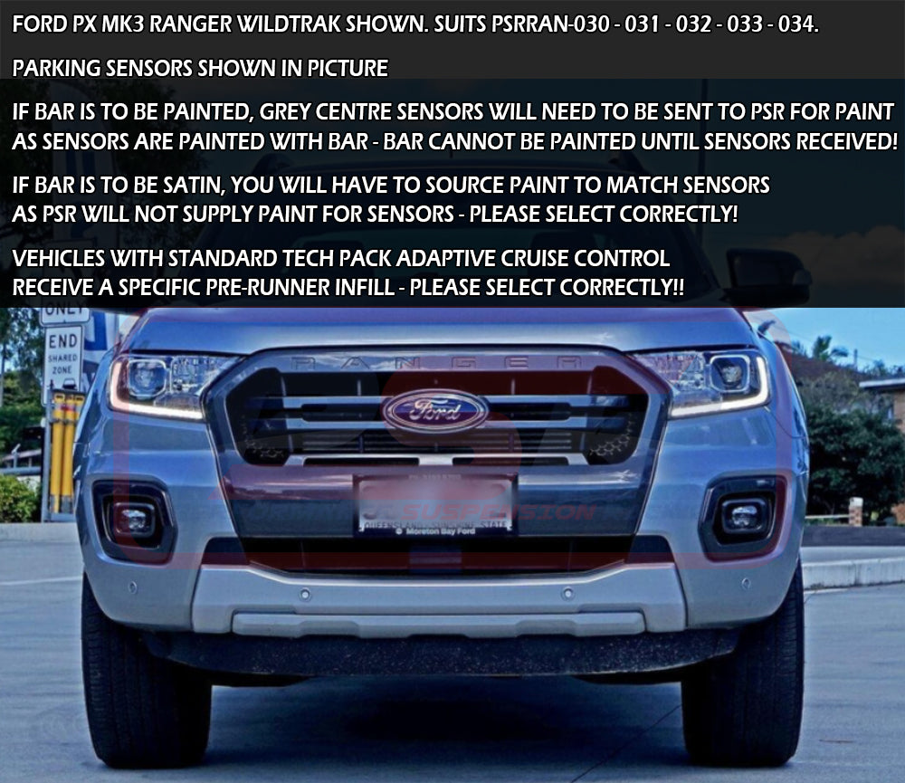 Ford Ranger PX MK3 8/2018-ON PSR Ambush Sheet Metal Hoop Bullbar