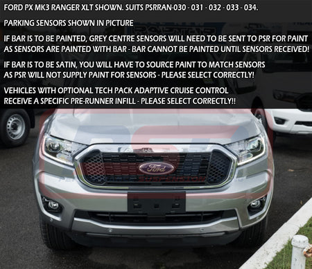 Ford Ranger PX MK3 8/2018-ON PSR Ambush Sheet Metal Hoop Bullbar