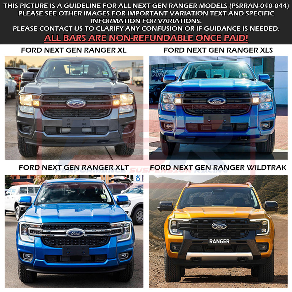 Ford Ranger Next Gen PSR Ambush Triple Hoop Bullbar