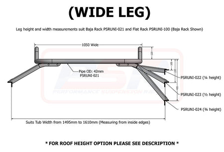 Baja Rack Flat Universal Tub Rack