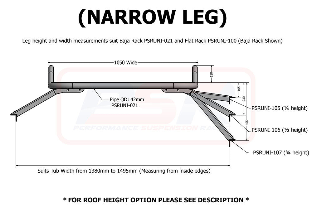 Baja Rack Flat Universal Tub Rack