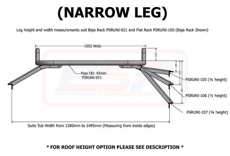 Baja Rack Flat Universal Tub Rack