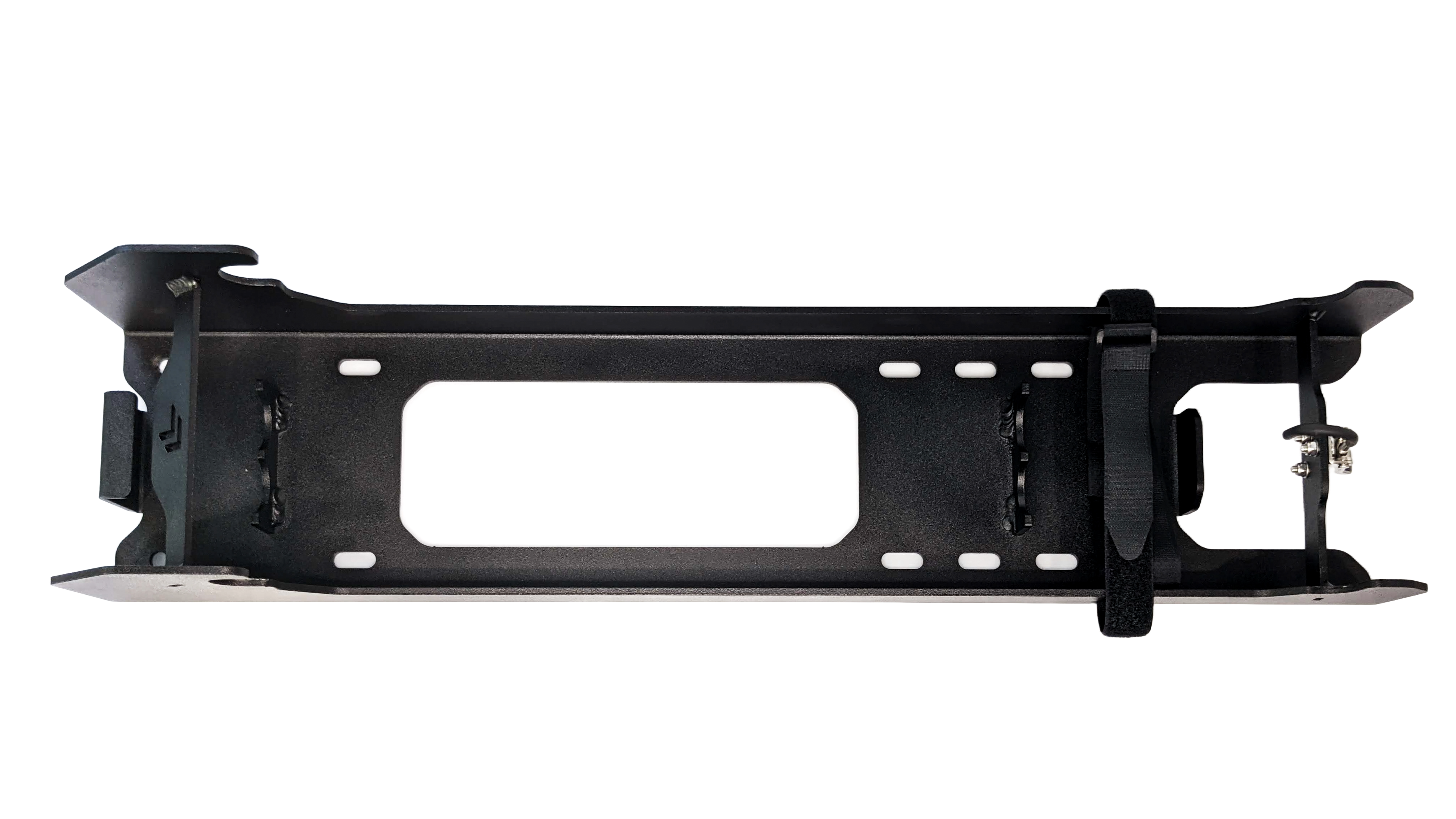 Powder-coated black mounting bracket for Titan Terrain Rugged floor jack