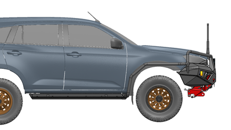 Scrub Rails and rock sliders to suit Isuzu MU-X 2021 to current