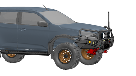 Scrub Rails and rock sliders to suit Isuzu MU-X 2021 to current