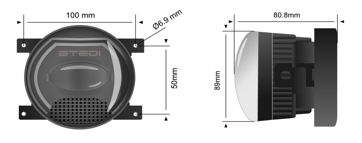 Stedi Universal DRL Type A LED Fog Light Kit