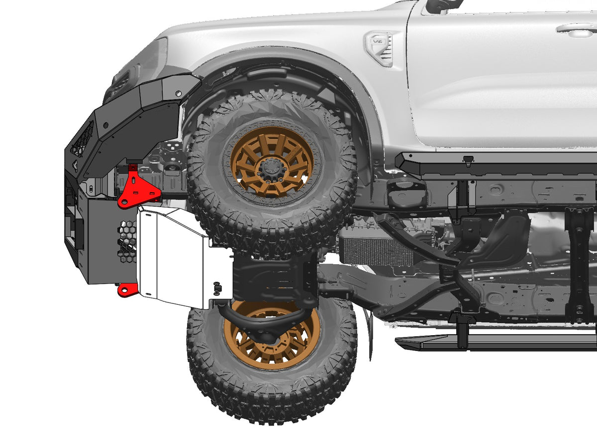Lower bash/skid plate to suit Next Gen Ford Ranger/Everest