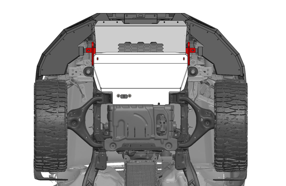 Lower bash/skid plate to suit Next Gen Ford Ranger/Everest