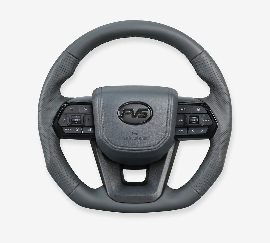 Sports Grey Leather Steering Wheel Upgrade Kit for Toyota