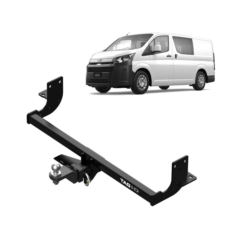 TAG Heavy Duty Towbar & Direct Fit Wiring Kit for Toyota Hiace / Commuter Van (02/2019 - on)