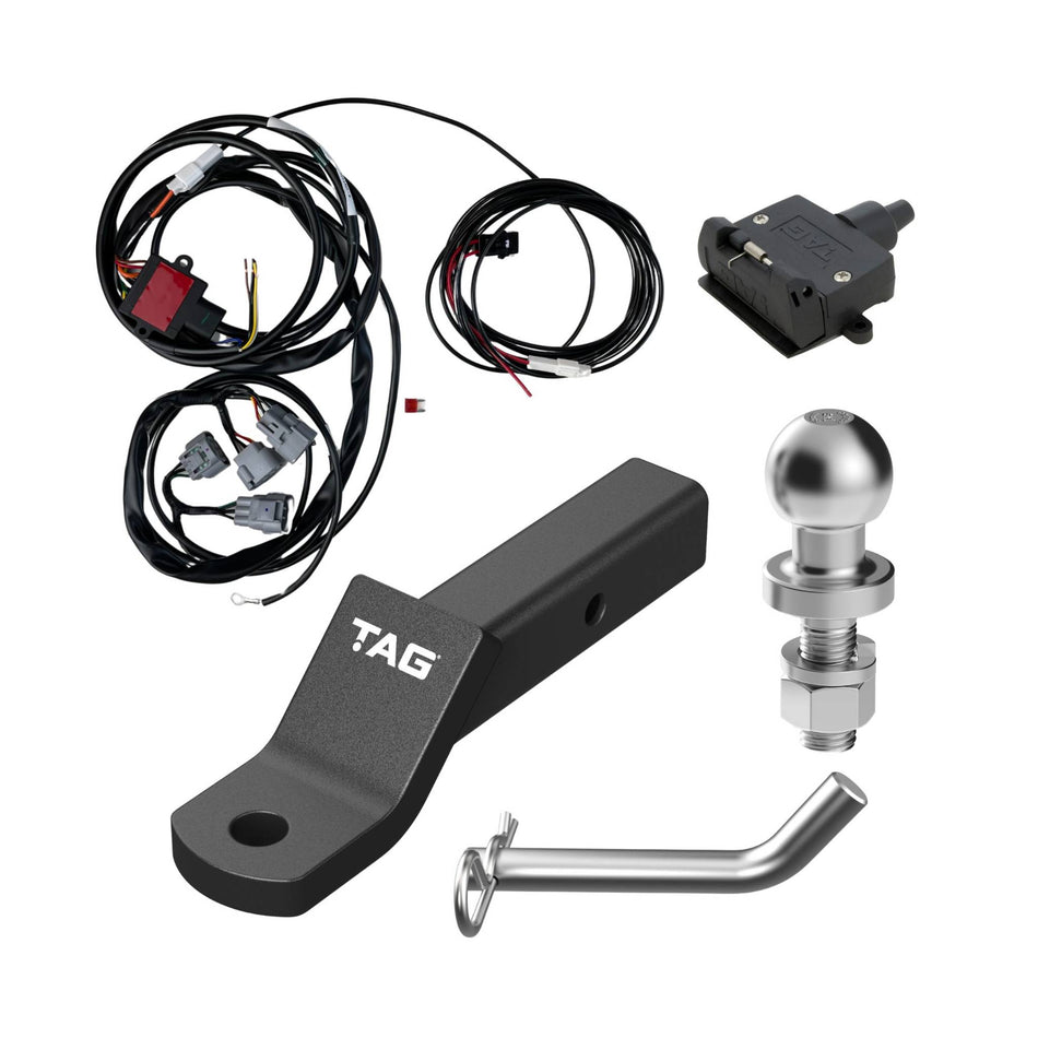 TAG Tow Ball Mount and Direct Fit Wiring Harness Kit For Toyota Hilux N80 (10/2015 - on)