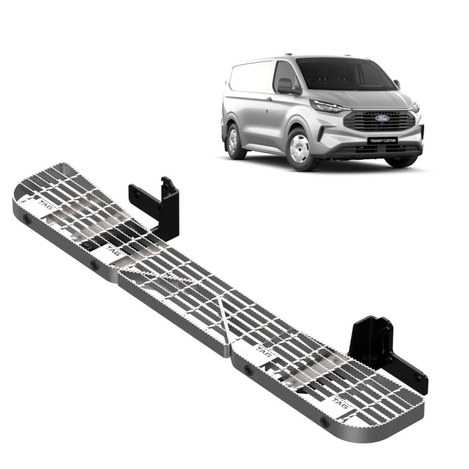 TAG Galvanised Rear Step for Ford Transit Custom (07/2023 - on), Tourneo (05/2024 - on)
