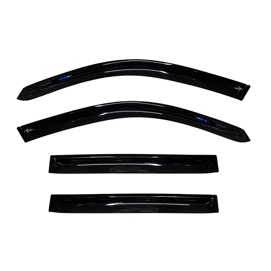 Toyota Landcruiser Prado (J120) SUV 2003-2008 Slimline Weathershields / Window Visors (4-Piece Set)