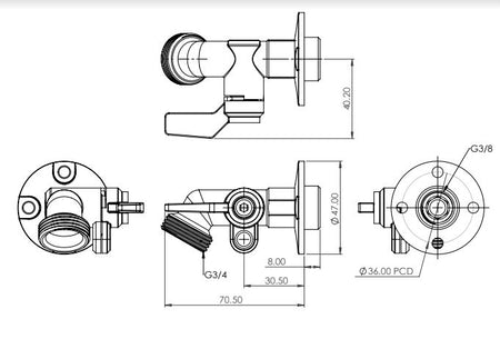 PAK Offroad Tub Tank Tap Kit