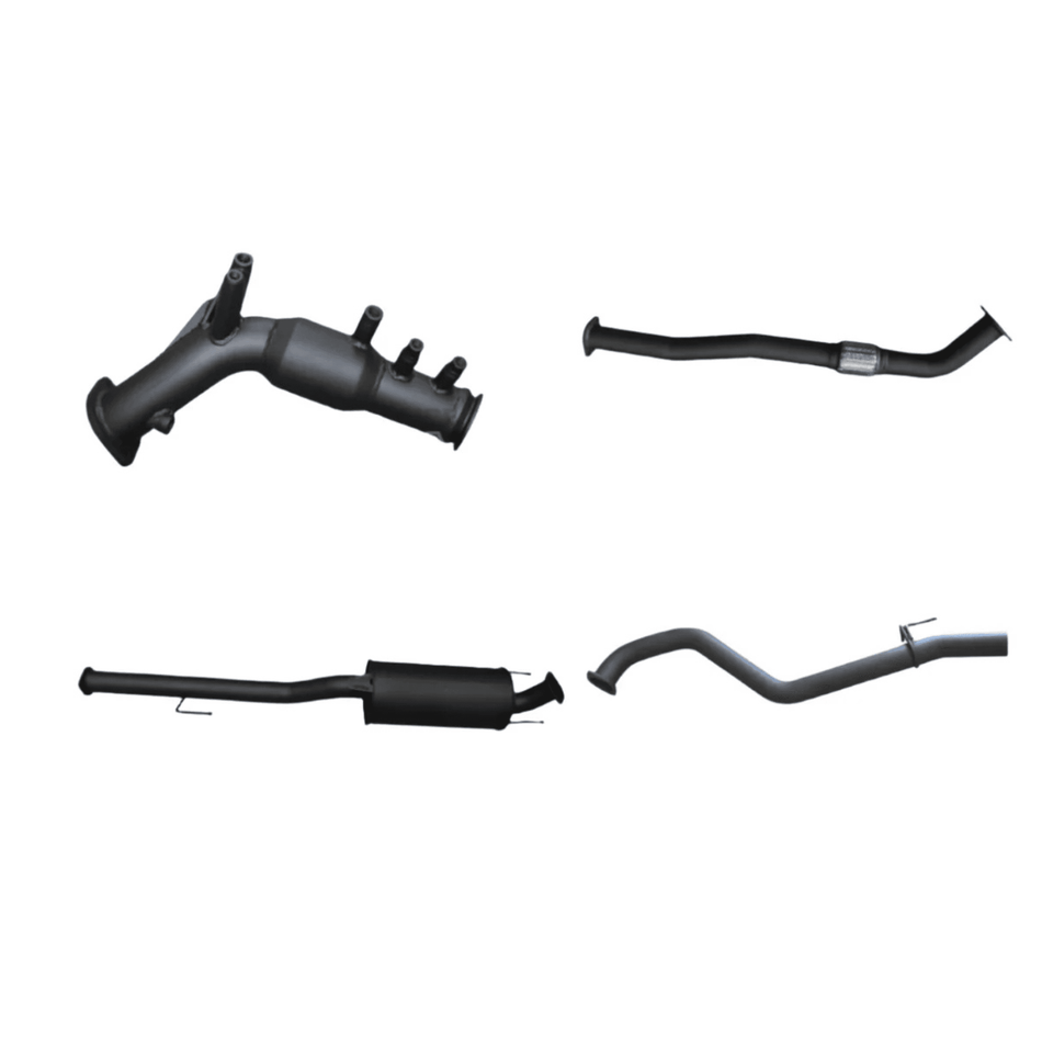Manta Turbo Back 3in Muffler with Cat Exhaust – Aluminised Steel for Toyota Hilux GUN125R 2.4L