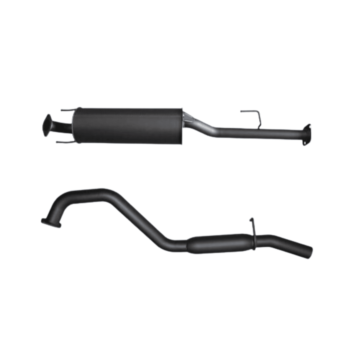 Manta 2.5in Cat Back Exhaust System with Centre Muffler & Rear Hotdog – Aluminised Steel for Toyota Hilux 150 Series 4.0L V6