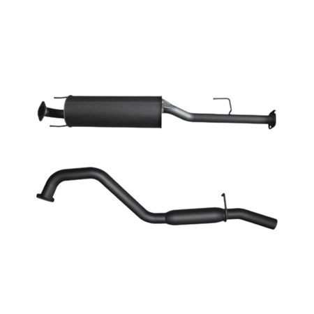 Manta 2.5in Cat Back Exhaust System with Centre Muffler & Rear Hotdog – Aluminised Steel for Toyota Hilux 150 Series 4.0L V6