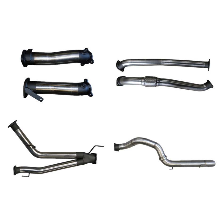 Manta 3in Dual No Cat, No Muffler, 4in Exit Exhaust for Toyota LandCruiser VDJ200