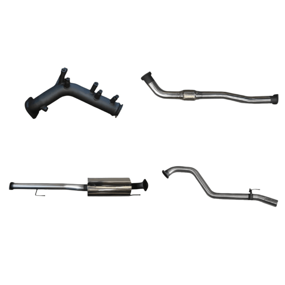 Manta Turbo Back 3in Muffler No Cat Exhaust – Stainless Steel for Toyota Hilux GUN125R 2.4L