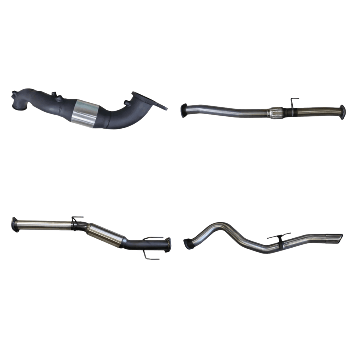 Manta Turbo Back System 3in Single Stainless Steel Exhaust with Cat / with Hotdog for Isuzu D-Max 3.0L (2020+)