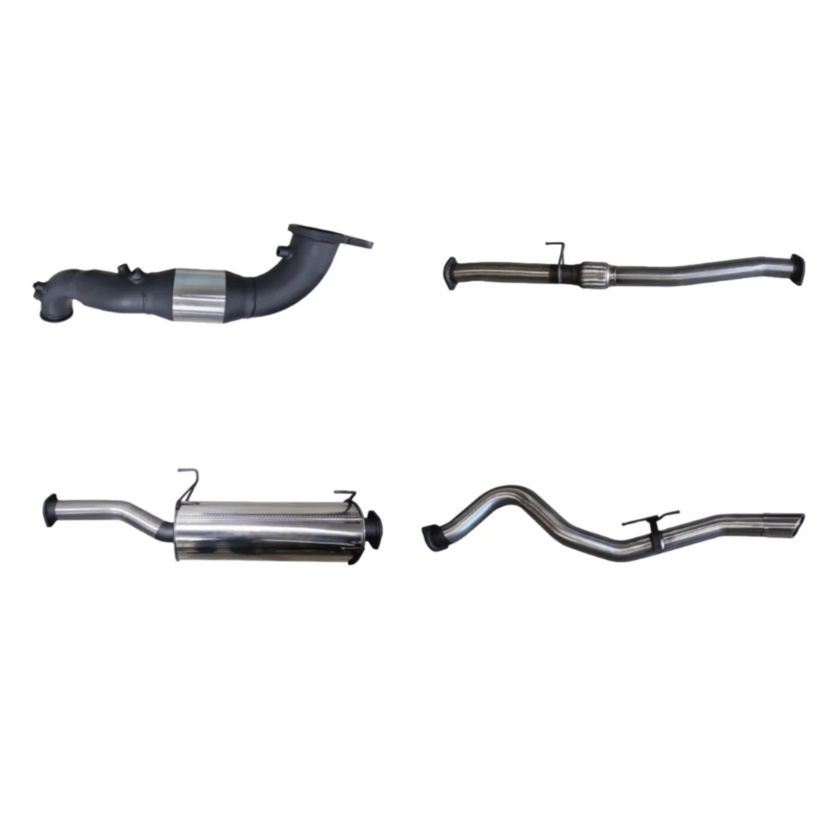 Manta Turbo Back System 3in Stainless Steel Exhaust with Cat / DPF Delete & Muffler for Isuzu D-Max 3.0L (2017+)