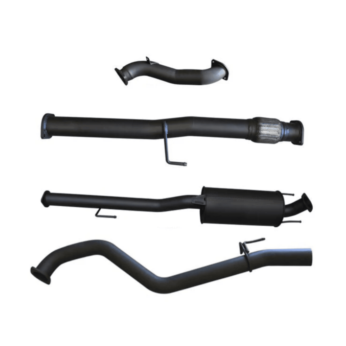 Manta 3in Muffler No Cat Exhaust for Toyota Hilux KUN26R 3.0L D-4D