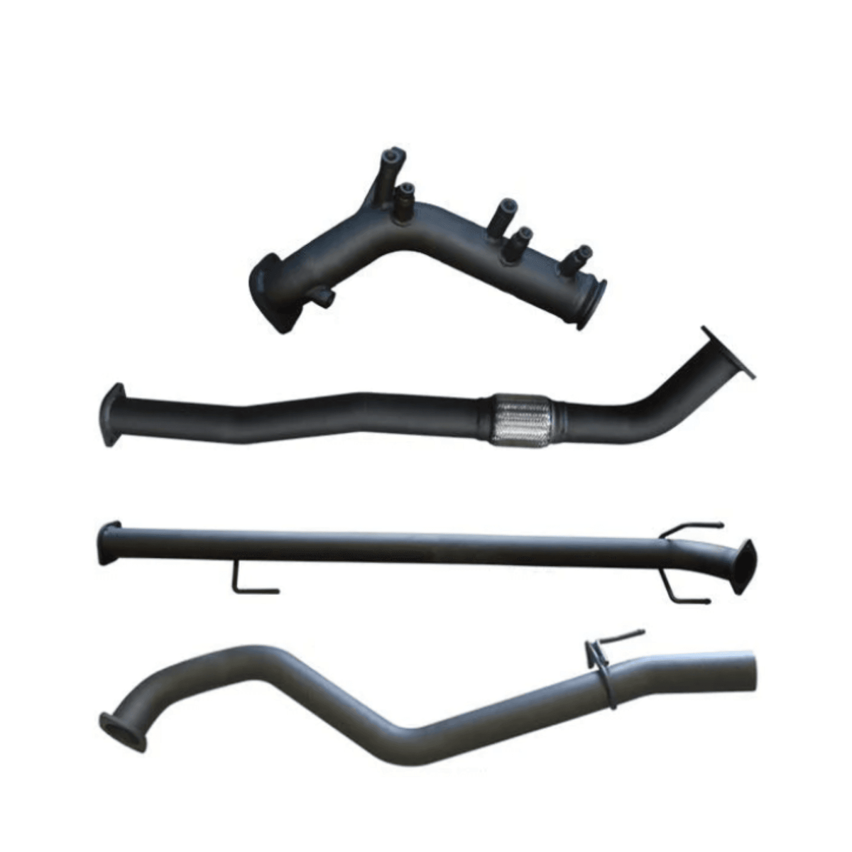 Manta Turbo Back 3in WOM No Cat Exhaust – Aluminised Steel for Toyota Hilux GUN126R 2.8L