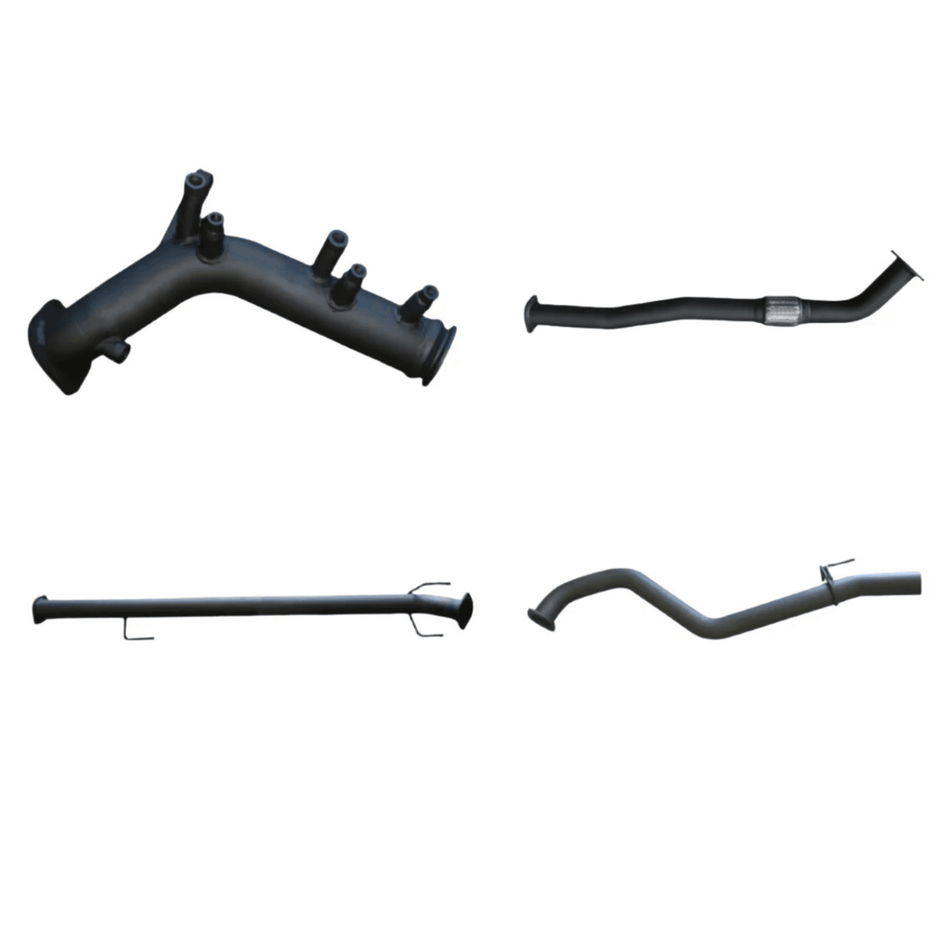 Manta Turbo Back 3in WOM No Cat Exhaust – Aluminised Steel for Toyota Hilux GUN125R 2.4L
