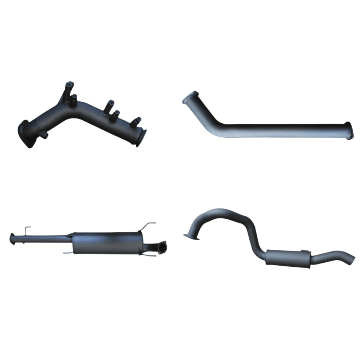 Manta Turbo Back without Cat Exhaust – Aluminised Steel for Toyota Hilux GUN125R 2.4L