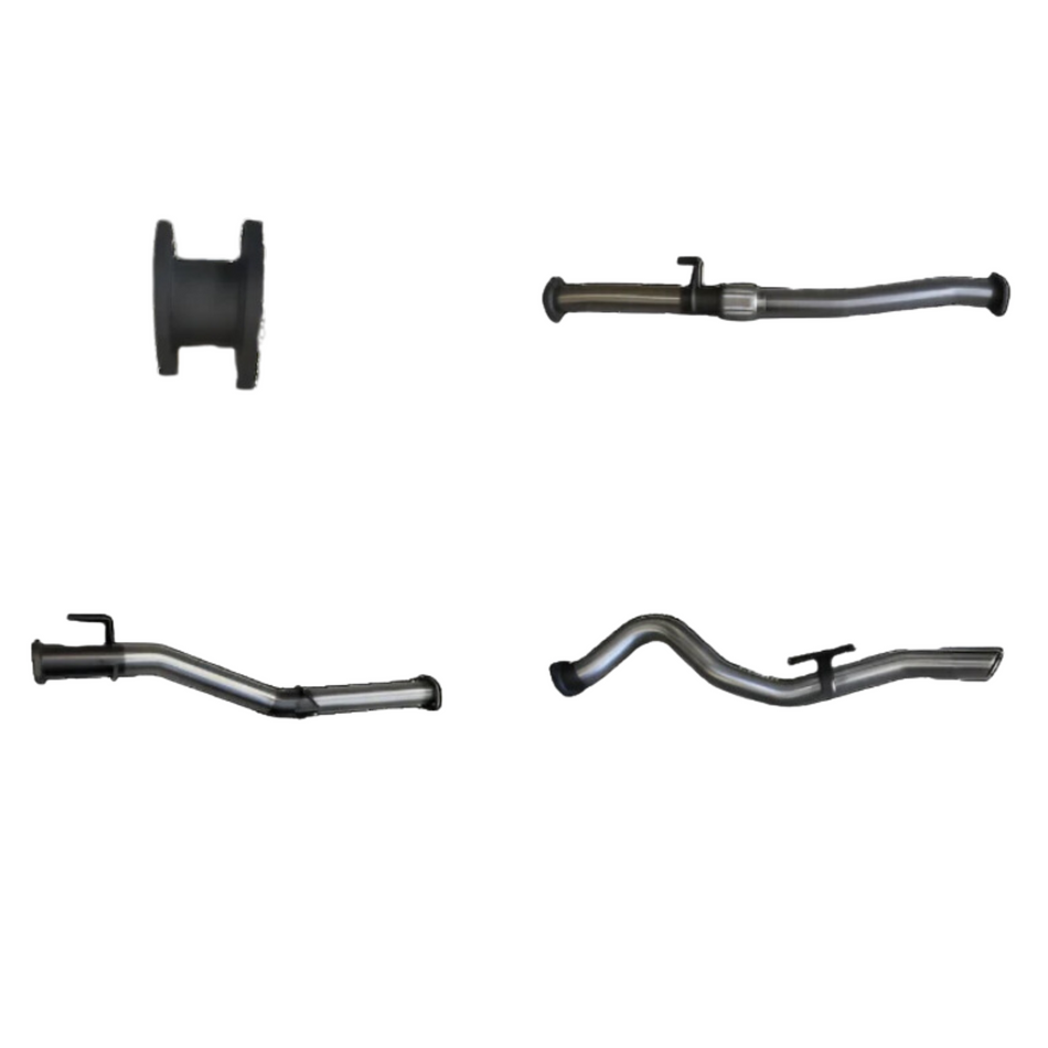 Manta DPF Back Exhaust 3in Single Stainless Steel System, Pipe Only for Isuzu D-Max 1.9L (2021+)