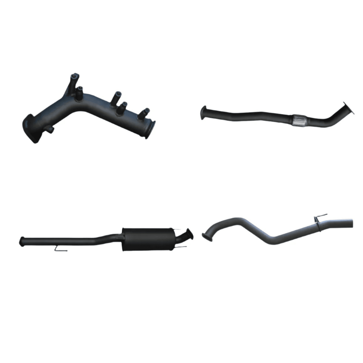 Manta Turbo Back 3in Muffler No Cat Exhaust for Toyota Hilux GUN125R 2.4L