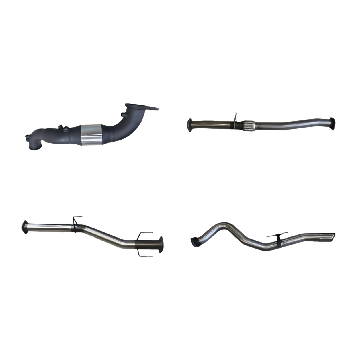 Manta Turbo Back System 3in Single Stainless Steel Exhaust with Cat / with Muffler for Mazda BT-50 3.0L (2020+)