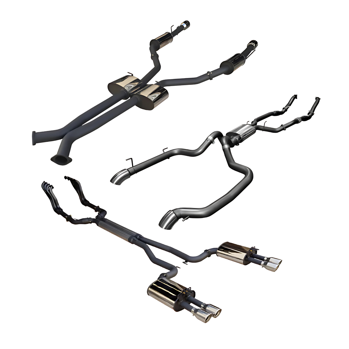 Manta Full Exhaust 3in Stainless Steel System with Cat, without Muffler for Isuzu D-Max 3.0L (2012+)
