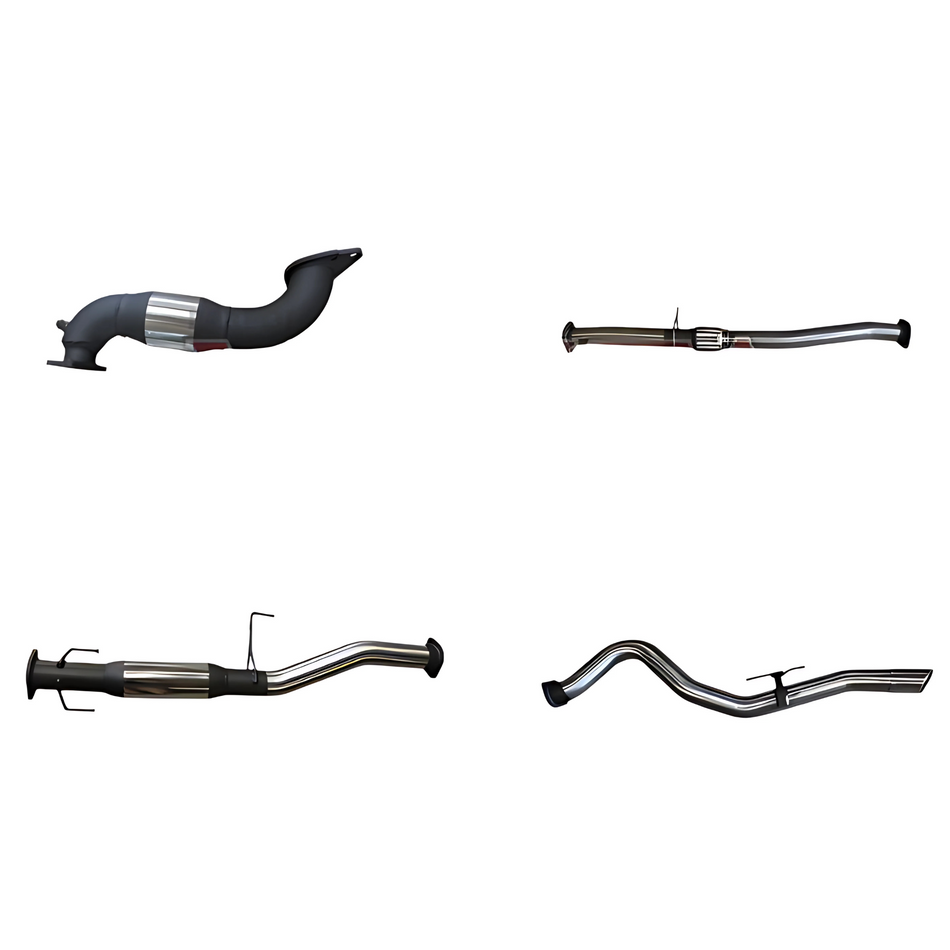 Manta Full Exhaust 3in Stainless Steel System with Cat & Hotdog for Isuzu D-Max 3.0L (2012+)