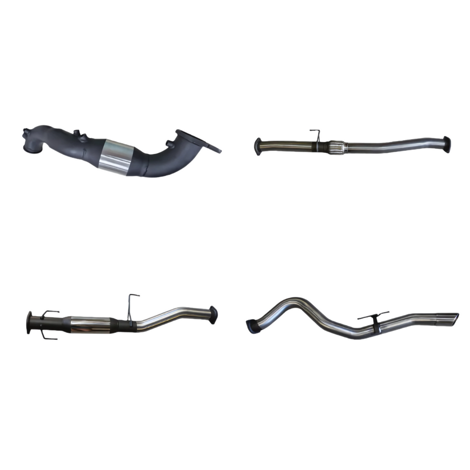 Manta Turbo Back System 3in Stainless Steel Exhaust with Cat / DPF Delete & Hotdog for Isuzu D-Max 3.0L (2017+)