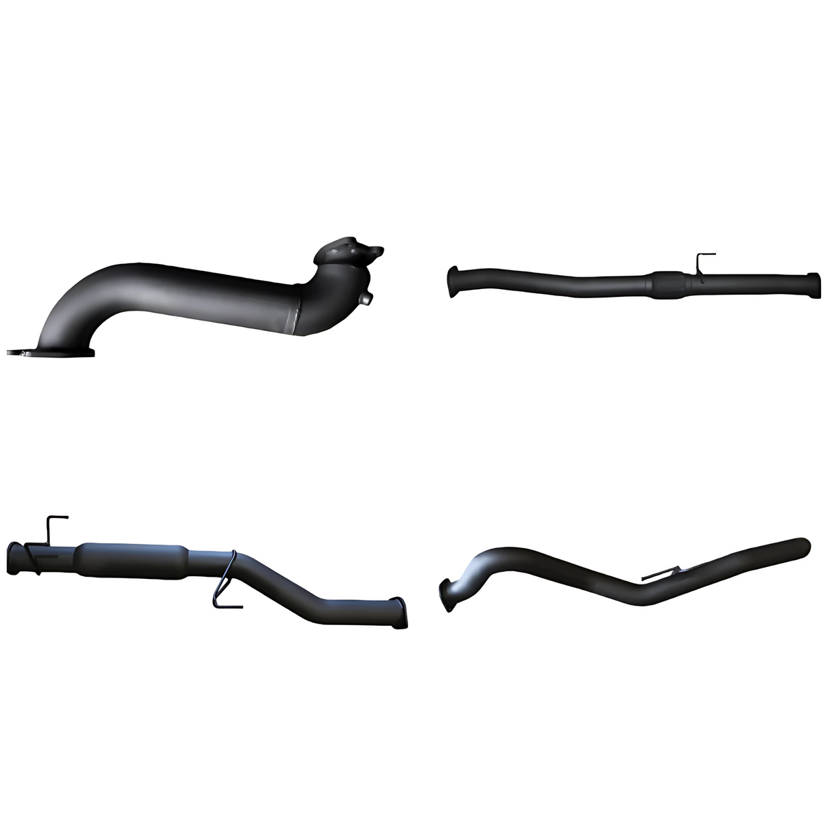 Manta Full Exhaust 3in System without Cat, with Hotdog for Isuzu D-Max 3.0L (2012+)