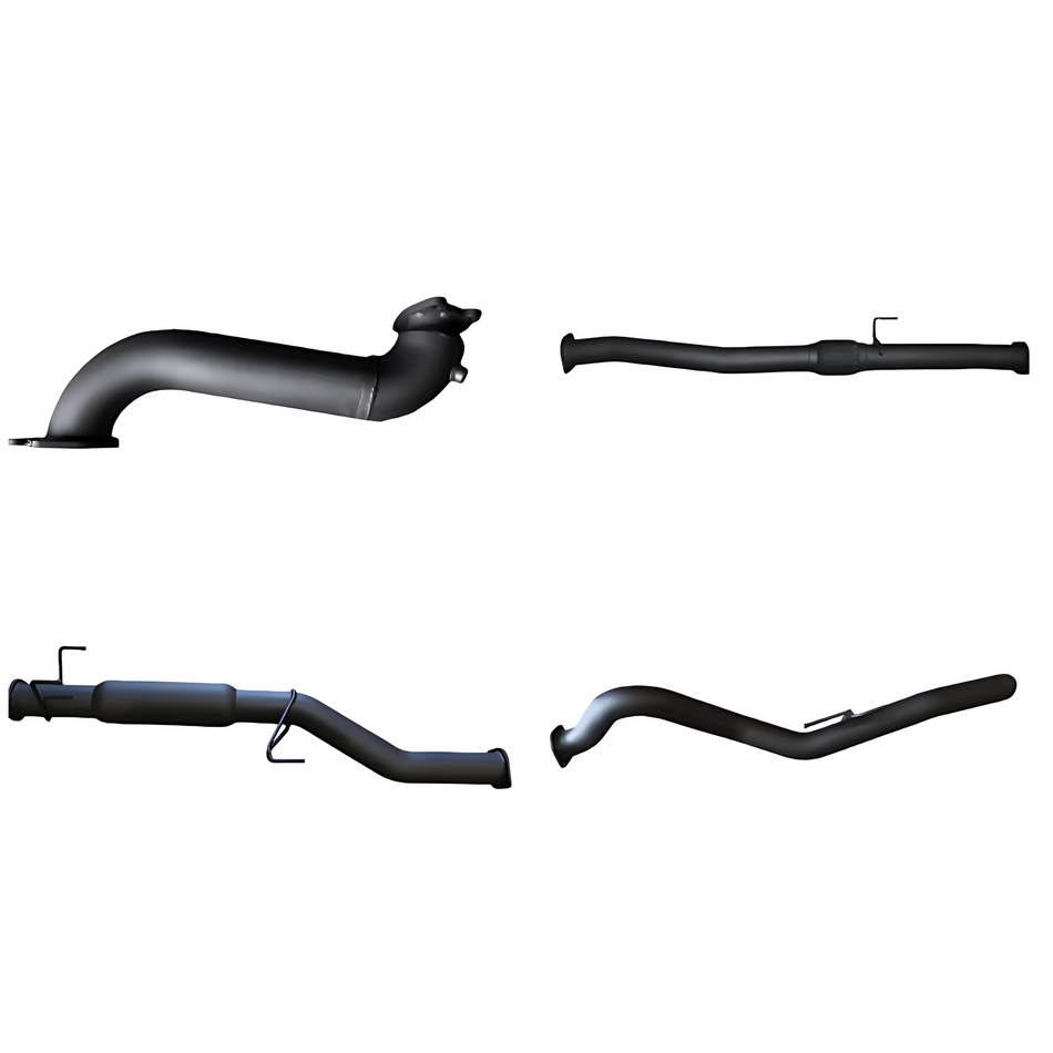 Manta Full Exhaust 3in System without Cat, with Hotdog for Isuzu D-Max 3.0L (2012+)