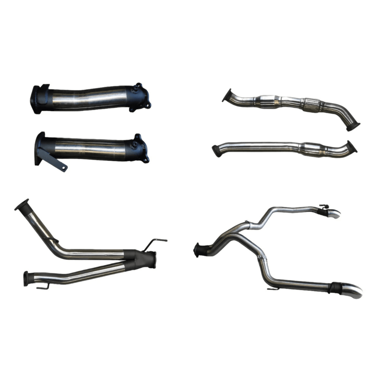 Manta 3in Dual with Cat, No Muffler, Exit L & R Exhaust for Toyota LandCruiser VDJ200