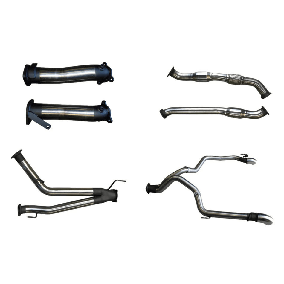 Manta 3in Dual with Cat, No Muffler, Exit L & R Exhaust for Toyota LandCruiser VDJ200