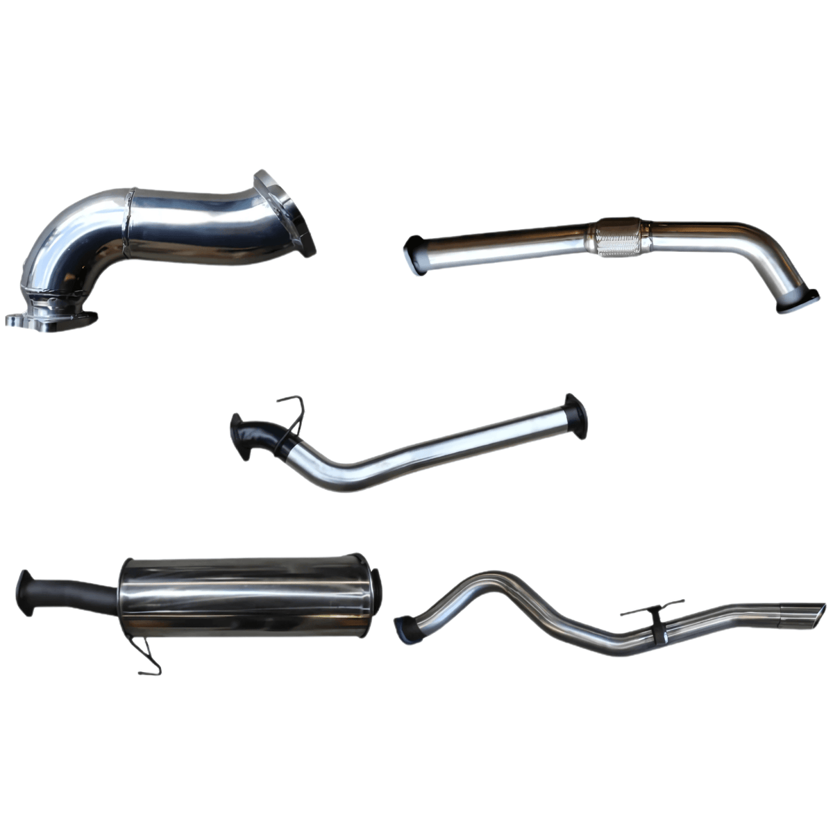 Manta Full Exhaust 3in Stainless Steel Cat Back System without Cat for Isuzu D-Max 3.0L LWB Cab Chassis (07/2008–07/2010)
