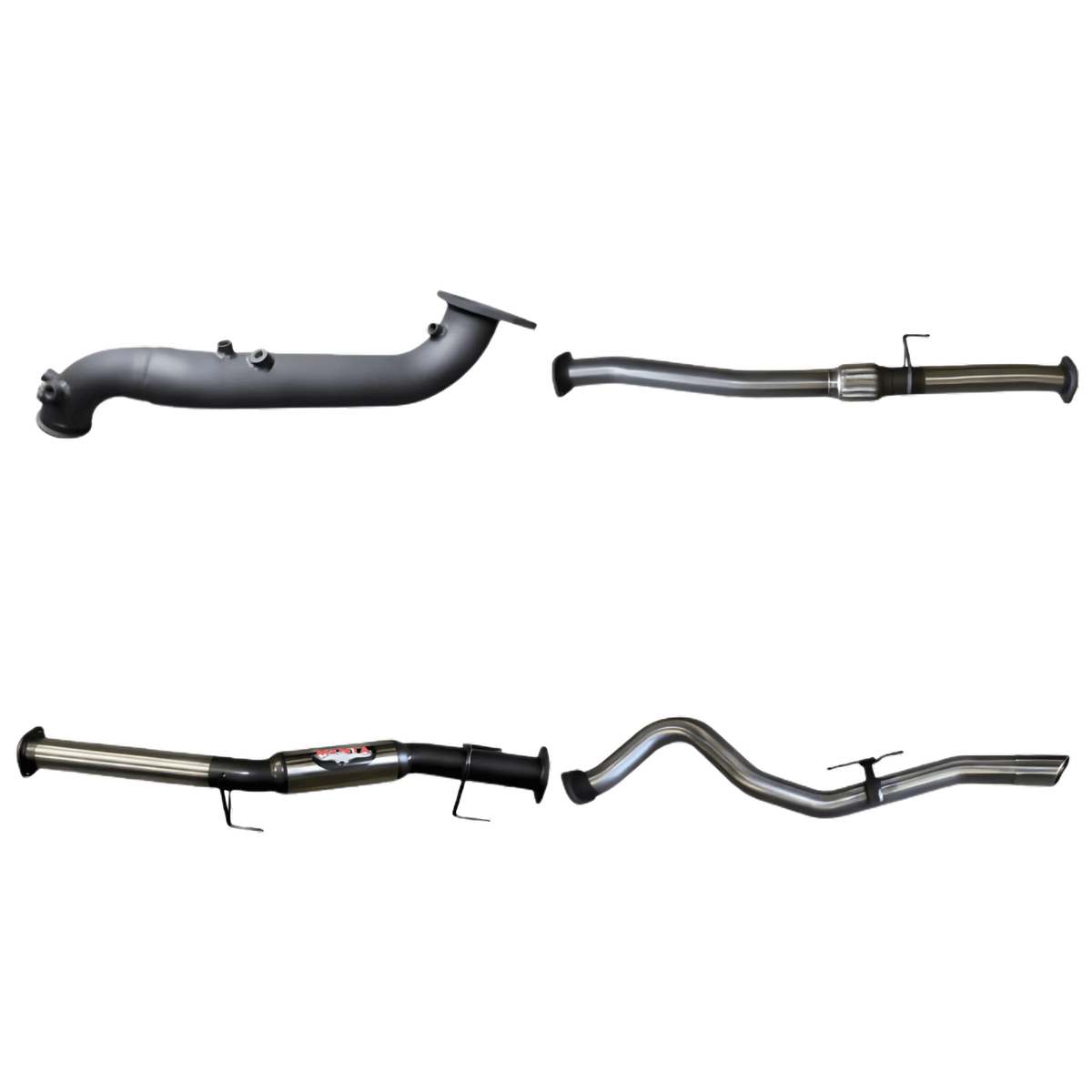 Manta Turbo Back System 3in Single Stainless Steel Exhaust without Cat / with Hotdog for Isuzu D-Max 3.0L (2020+)