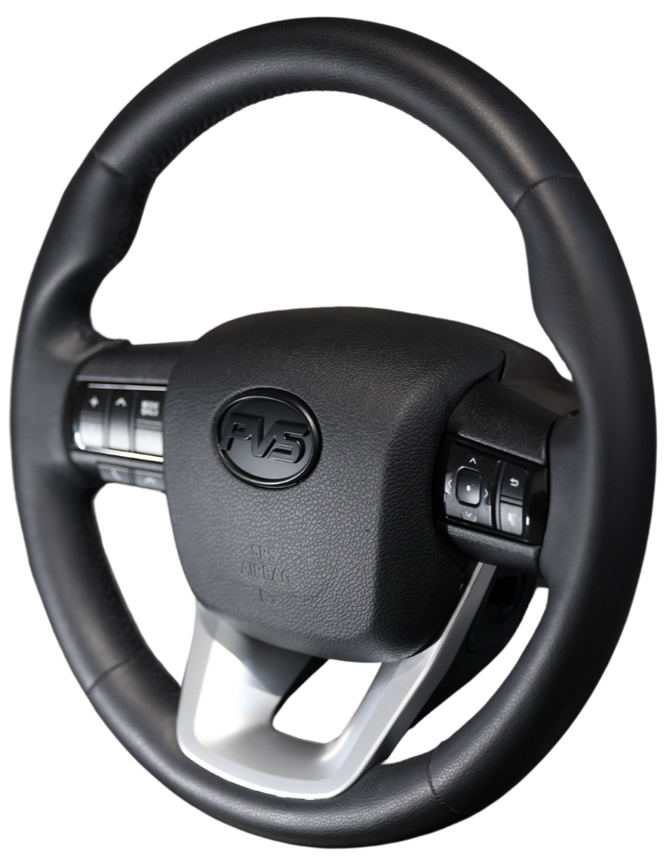 GRS Basic Black Leather Steering Wheel Upgrade Kit for Toyota