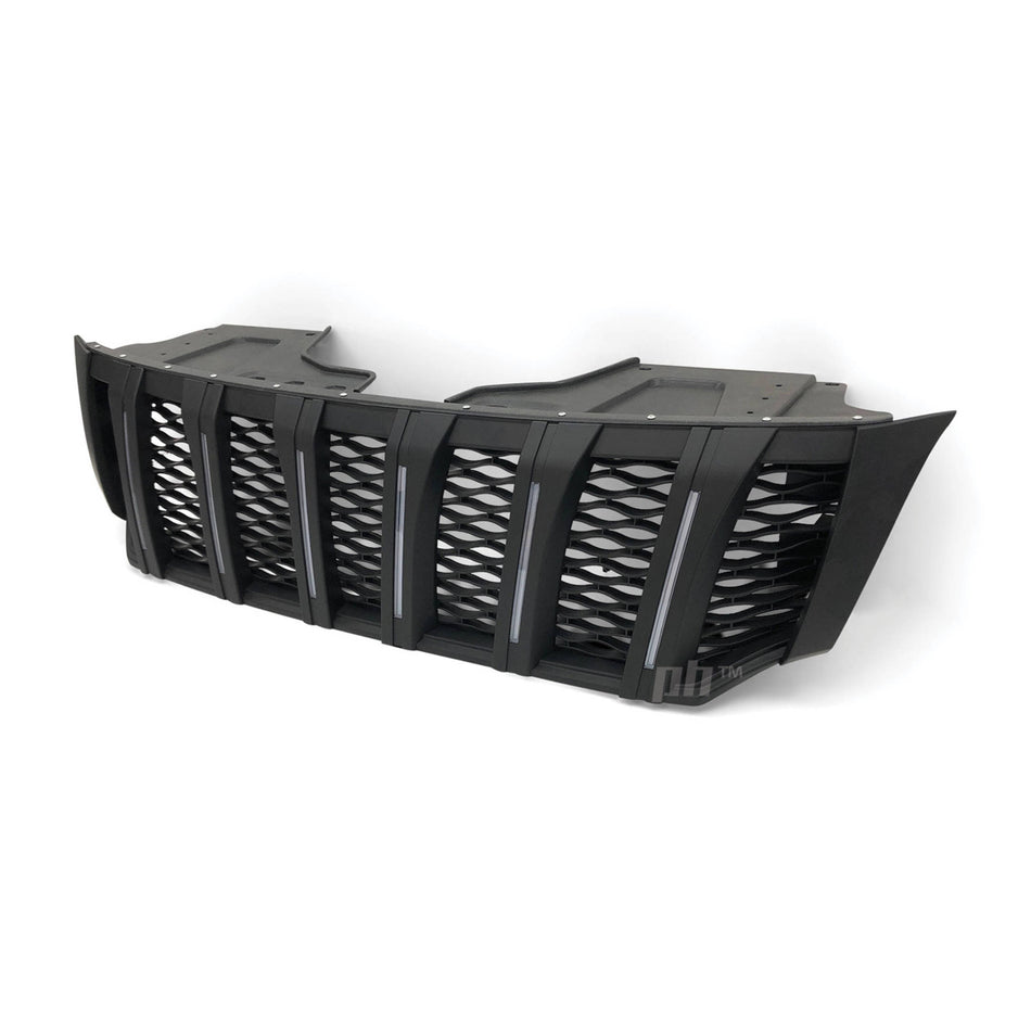 Grill Black Edition Vertical LED DRL Style Fits Nissan Navara NP300 D23 2015 - 2020