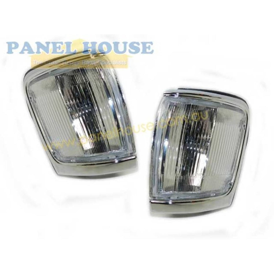 Corner Indicator Light PAIR Chrome New Fits Toyota Surf / 4Runner 1991 - 1997