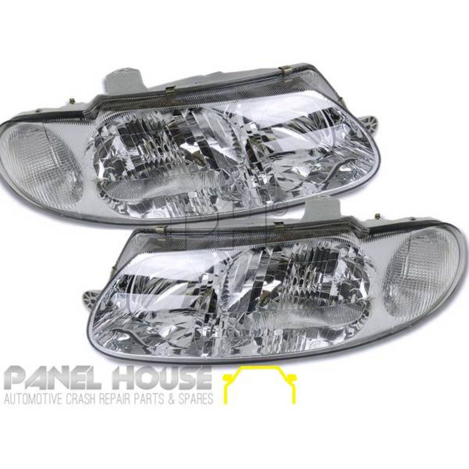 Headlights PAIR fits Holden VT Commodore 1997 - 2000