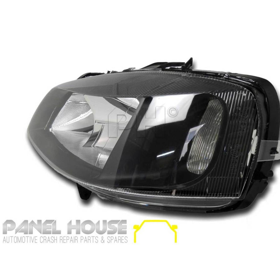 Headlights PAIR Black ADR fits Holden TS Astra 1998 - 2004