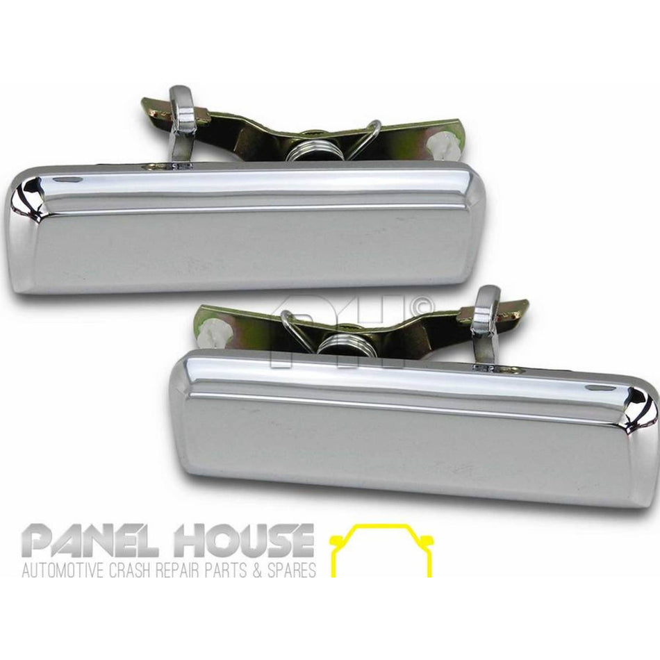 Outer Door Handles PAIR Front Chrome fits Ford Falcon XD XE XF 1979 - 1987